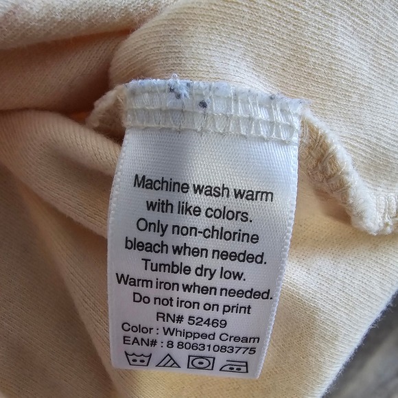 White Stag Womens XL Cream 100% Cotton Short Sleeve Crew Neck Tee Shirt XL 16/18 - Picture 4 of 4